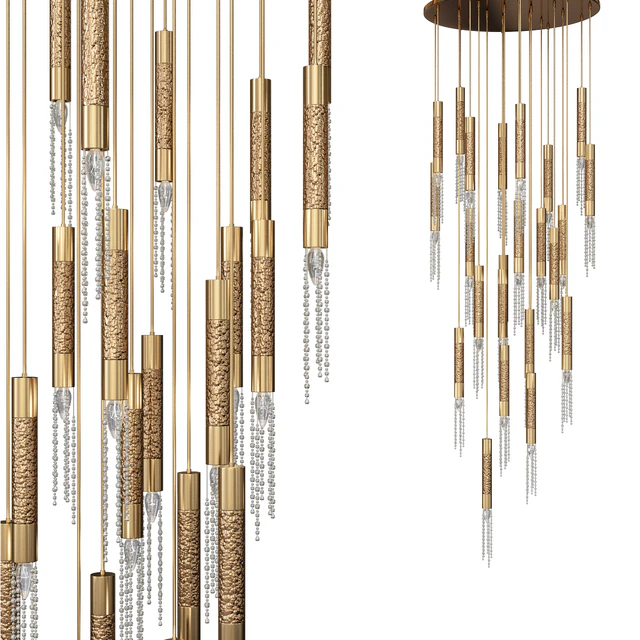 Nodes 8 Light Linear Chandelier — Descargar