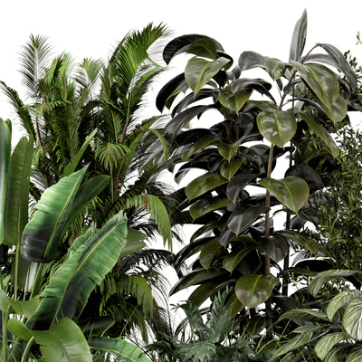 Outdoor Garden Set Bush and Tree - Garden Set 999 — Ver 5