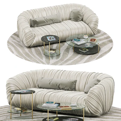Laurameroni Drape sofa, Echo table — Ver 1