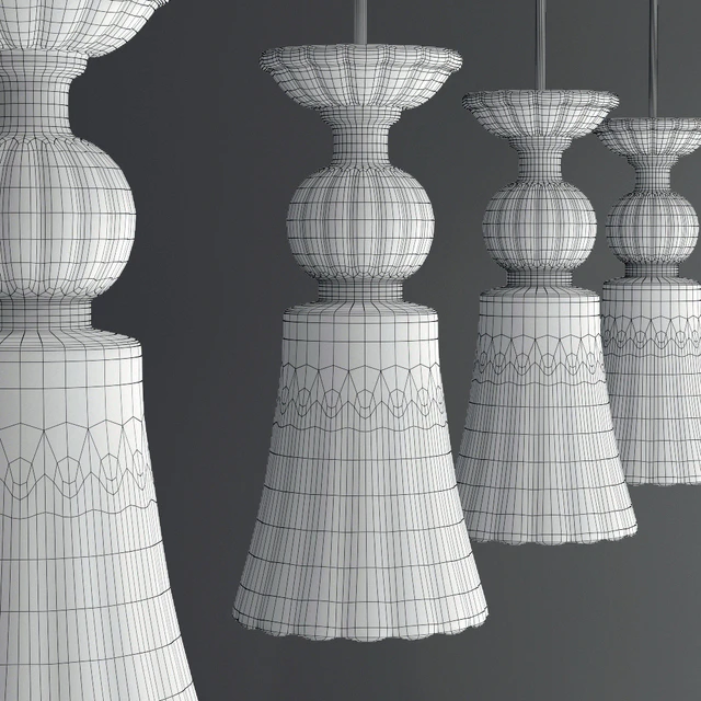 Hanging lamp Bover Twins 01 — Descargar