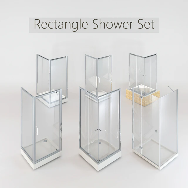 Collection of Rectangular Shower Cabins — Descargar