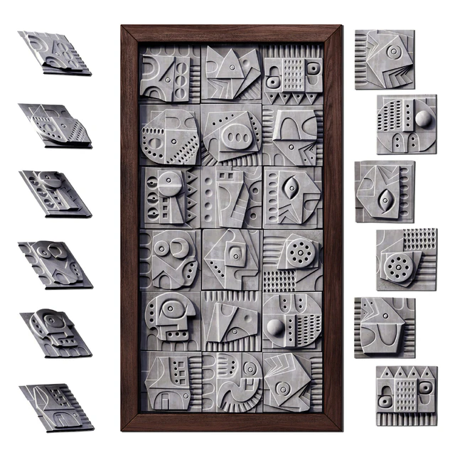 Panel decorative cube square n3 / Panel decorative from cubes square # 3 — Descargar