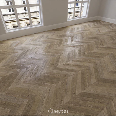 Parquet natural, oak Vintage, 3 types. Linear, chevron, herringbone. — Ver 3