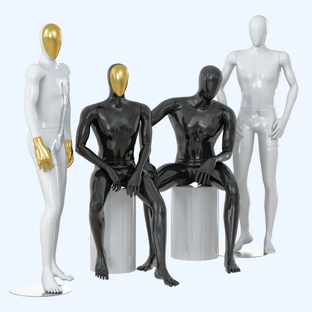Four abstract male mannequins 32 — Скачать