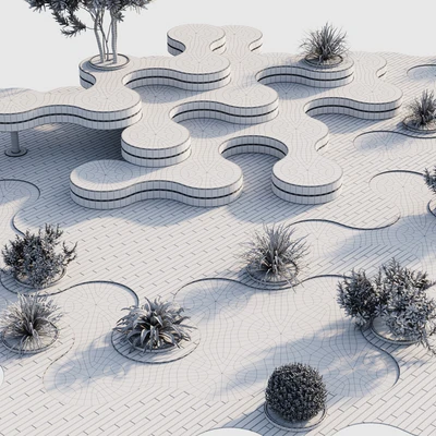 Town Square and Outdoor Plants 6 — Вид 3