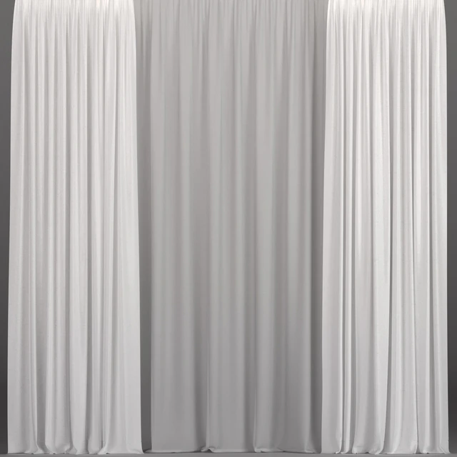 White curtains from tulle. — Descargar