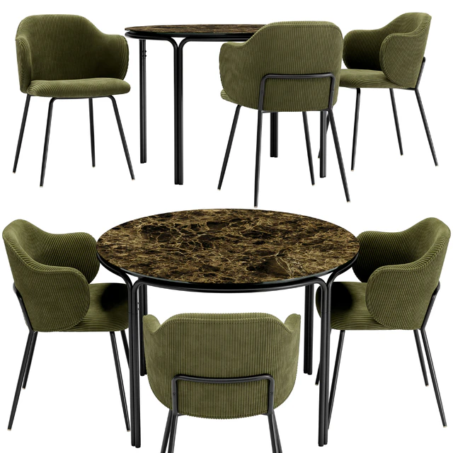 Suanna Dining Chair and Chici Table — Descargar