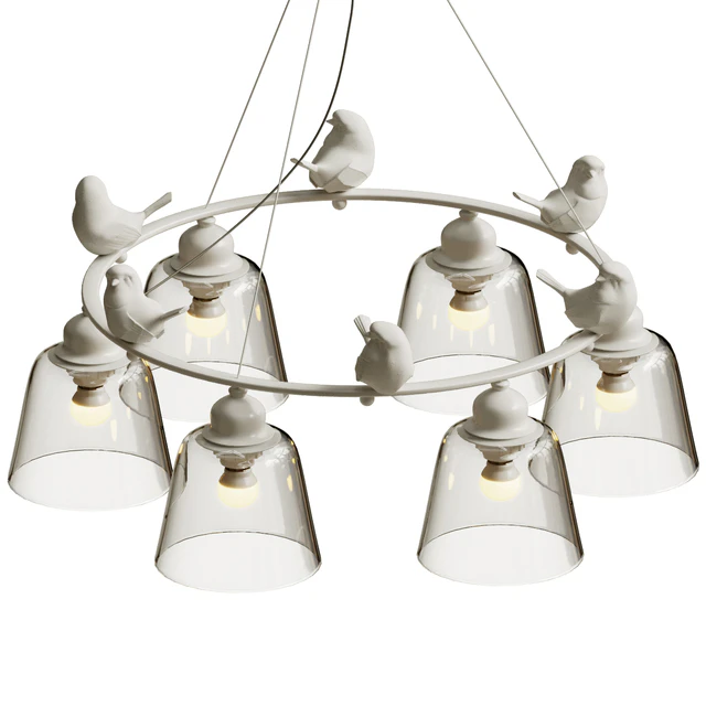 Подвесной светильник provence bird chandelier — Скачать
