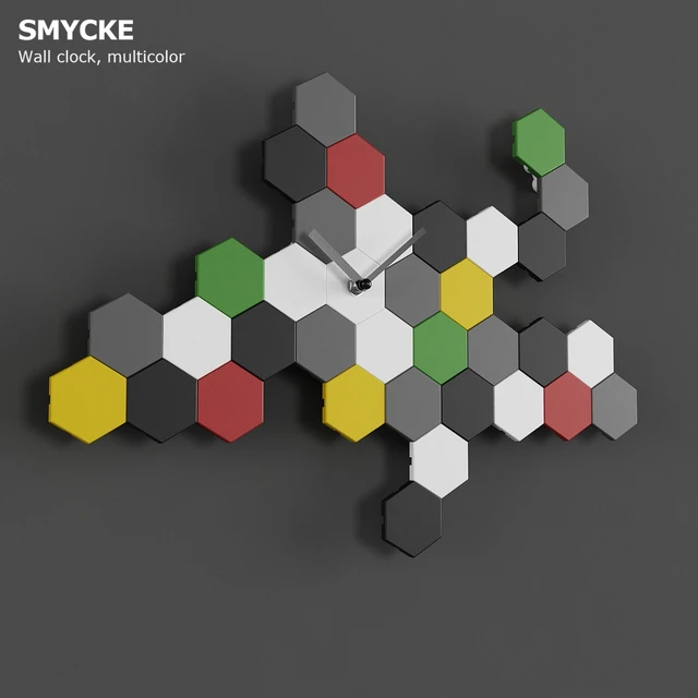 Ikea SMYCKE Wall clock, multicolor — Скачать