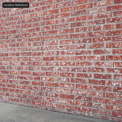 spotted running bond brick wall texture red — View 7