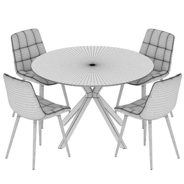 Ralf table Hoff chair Dining set — Скачать