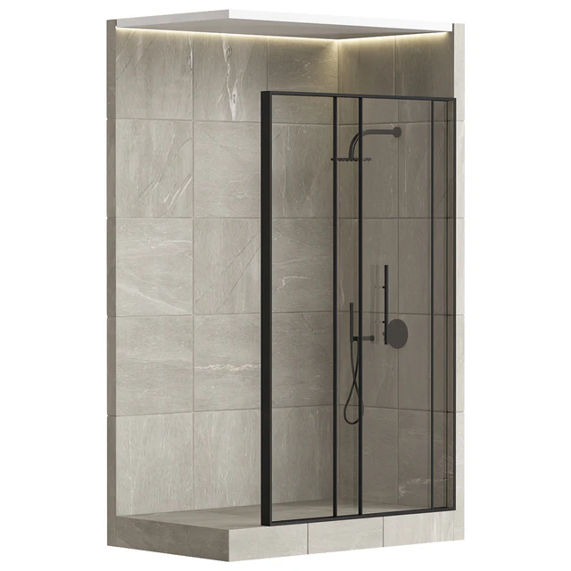 Shower cabin with partition 05 — Descargar