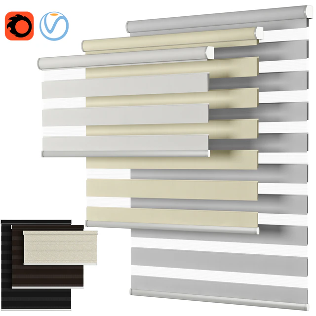 Roller Blind 58 | Select Blinds | Essential Light Filtering Dual Shade | Day and night — Download