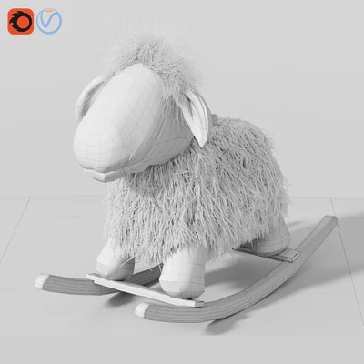 Rocking Lamb chair toy Rocker for Kids — Ver 5