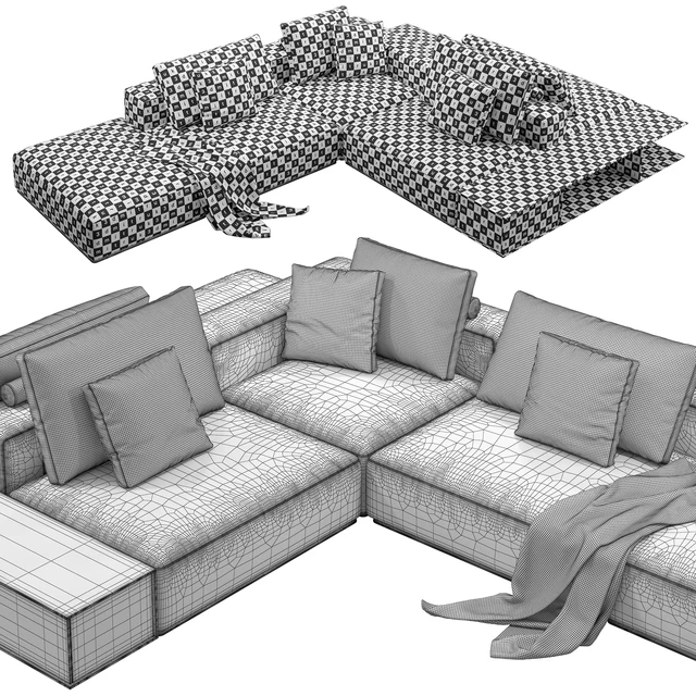 Poliform Westside Sofa set 3 — Descargar