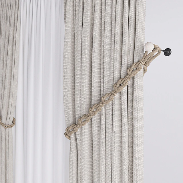 CURTAIN WHITH ROPE — Скачать