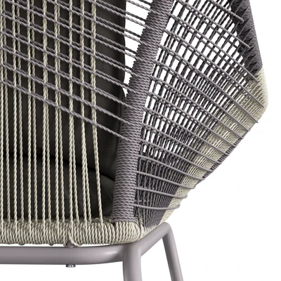 West Elm Huron Outdoor Lounge Chair Large and Ottoman — Ver 3