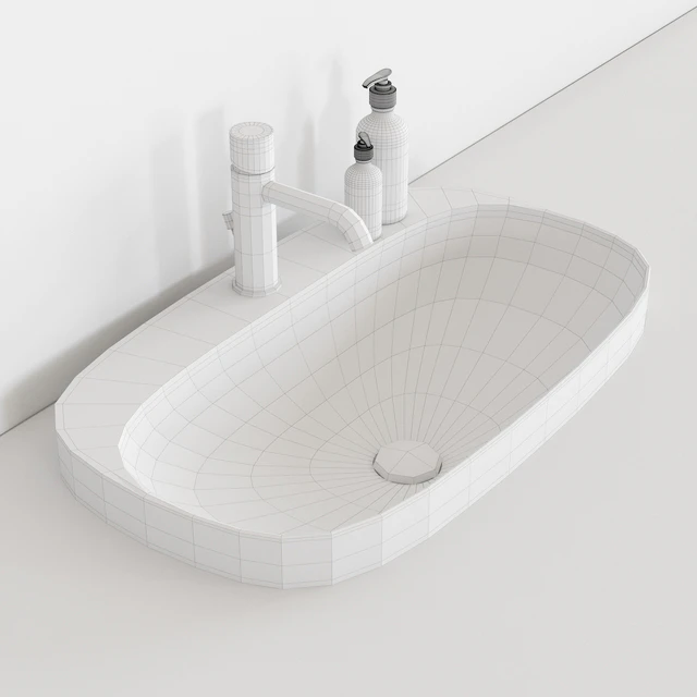 Умывальник Scarabeo Ceramiche Moon 5512 — Скачать