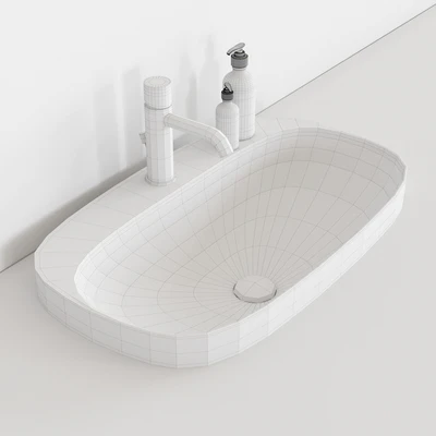 Умывальник Scarabeo Ceramiche Moon 5512 — Вид 3