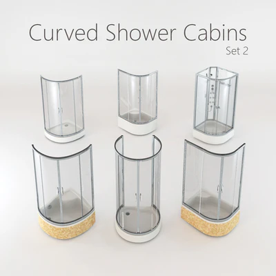 Curved Shower Cabins Set 2 — Вид 1
