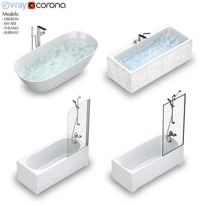 Villeroy & Boch set 55 bath set (Oberon, Subway, My Art, Theano) — Ver 1
