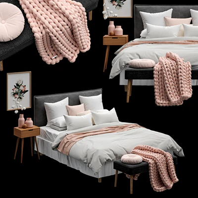 Scandinavian Bedroom Set 01 — Вид 1