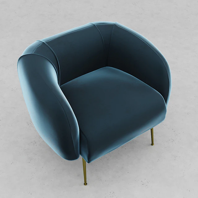Allie Chair Velour Petro - Plum — Descargar