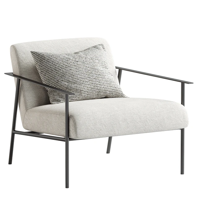 Tracy Fabric Lounge Chair Beige — Descargar