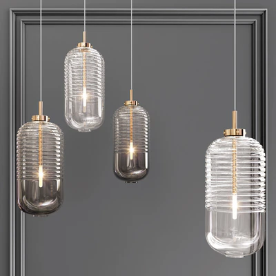 Ring Glass Art Chandelier 03 — Скачать