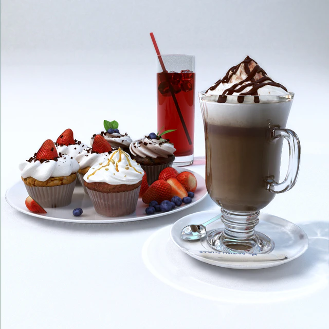 Dessert and coffee — Descargar