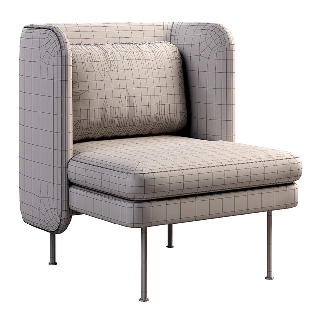 Bloke Velvet Lounge Chair — Descargar
