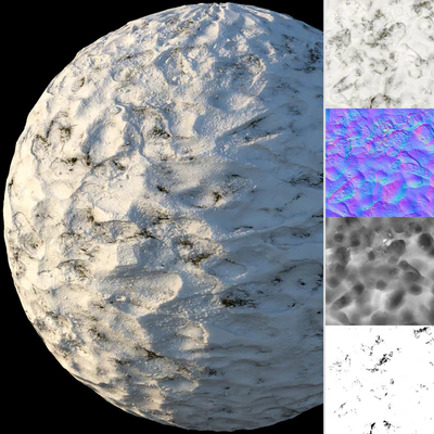 Grass under the snow (material) — Ver 3