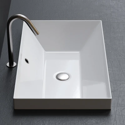 Scarabeo Ceramiche Teorema 2.0 Built-in Washbasin — Вид 3
