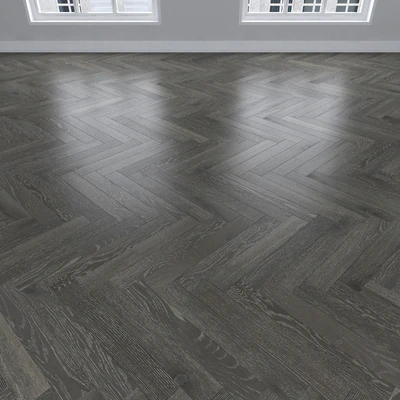 Parquet Oak gray, 3 types: herringbone, linear, chevron. — View 3