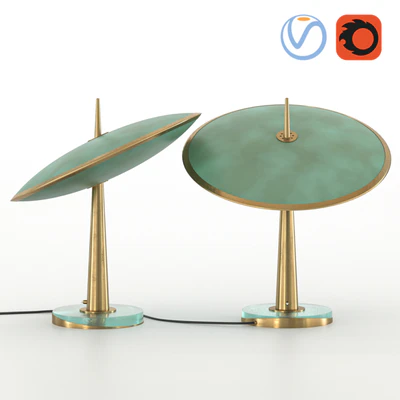Max Ingrand Fontana Arte Disco Table Lamp — descargar