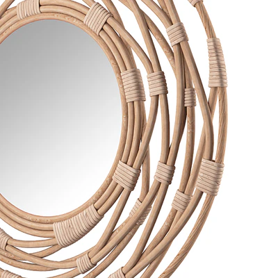 Rattan Wall Mirror — Ver 4
