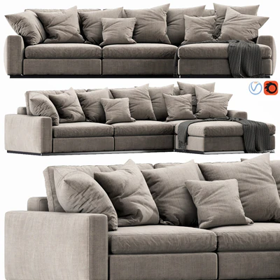 Flexform Beauty Chaise Lounge — Ver 3