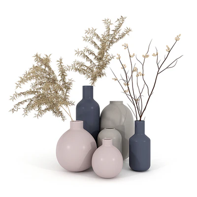 Set vaz h & m with dried flowers — Ver 1