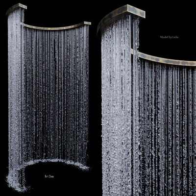 Wall rain curtain waterfall — Ver 4