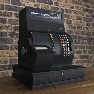 Кассовый аппарат / Antique National Cash Register Size — Вид 1