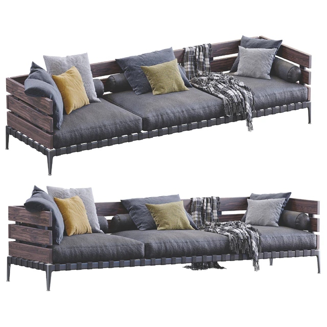 Leather Sofa Ansel By Flexform — Descargar