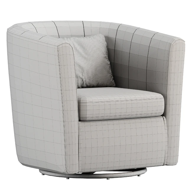 Ashworth Upholstered Swivel Barrel Chair — Descargar