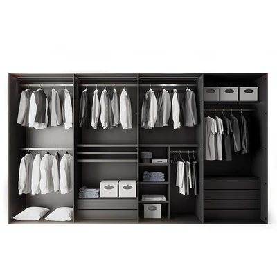 Modern Aluminum Glass Door Wardrobe — Вид 4
