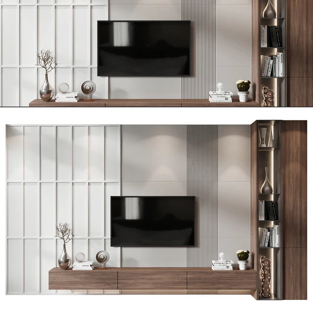 Plywood Tv Shelf KTV087 — Скачать