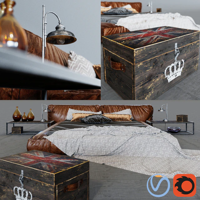 Bed Illini in loft — Descargar