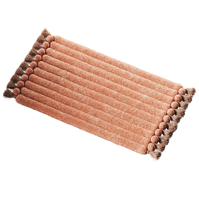 Ribbed rug with tassels. — Download