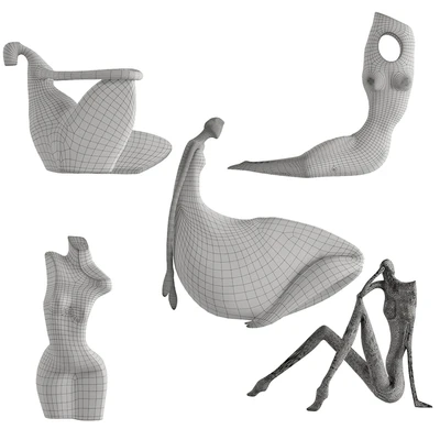 Human Abstract Sculptures 7 — Ver 4