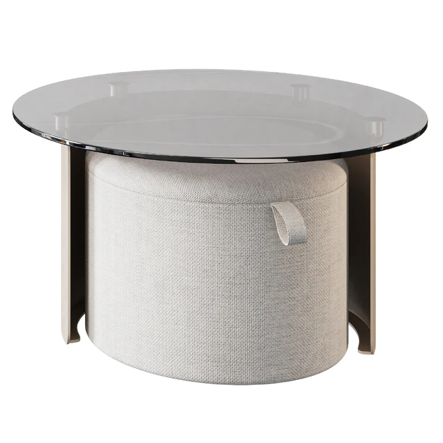 Set: coffee table and pouf, Dogli from LA REDOUTE INTERIEURS — Descargar