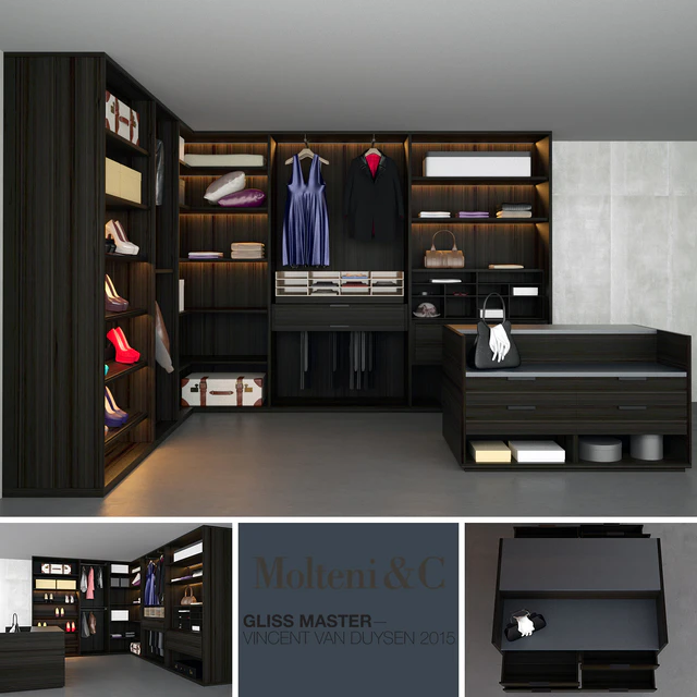 Molteni&C Gliss Master Walk-in Closet — Download