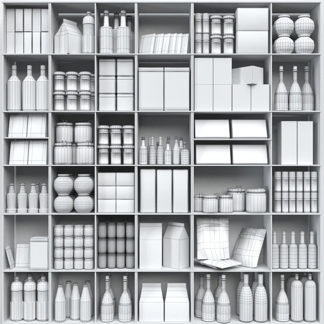 Showcase with spices, sauces in a supermarket or home pantry — Descargar